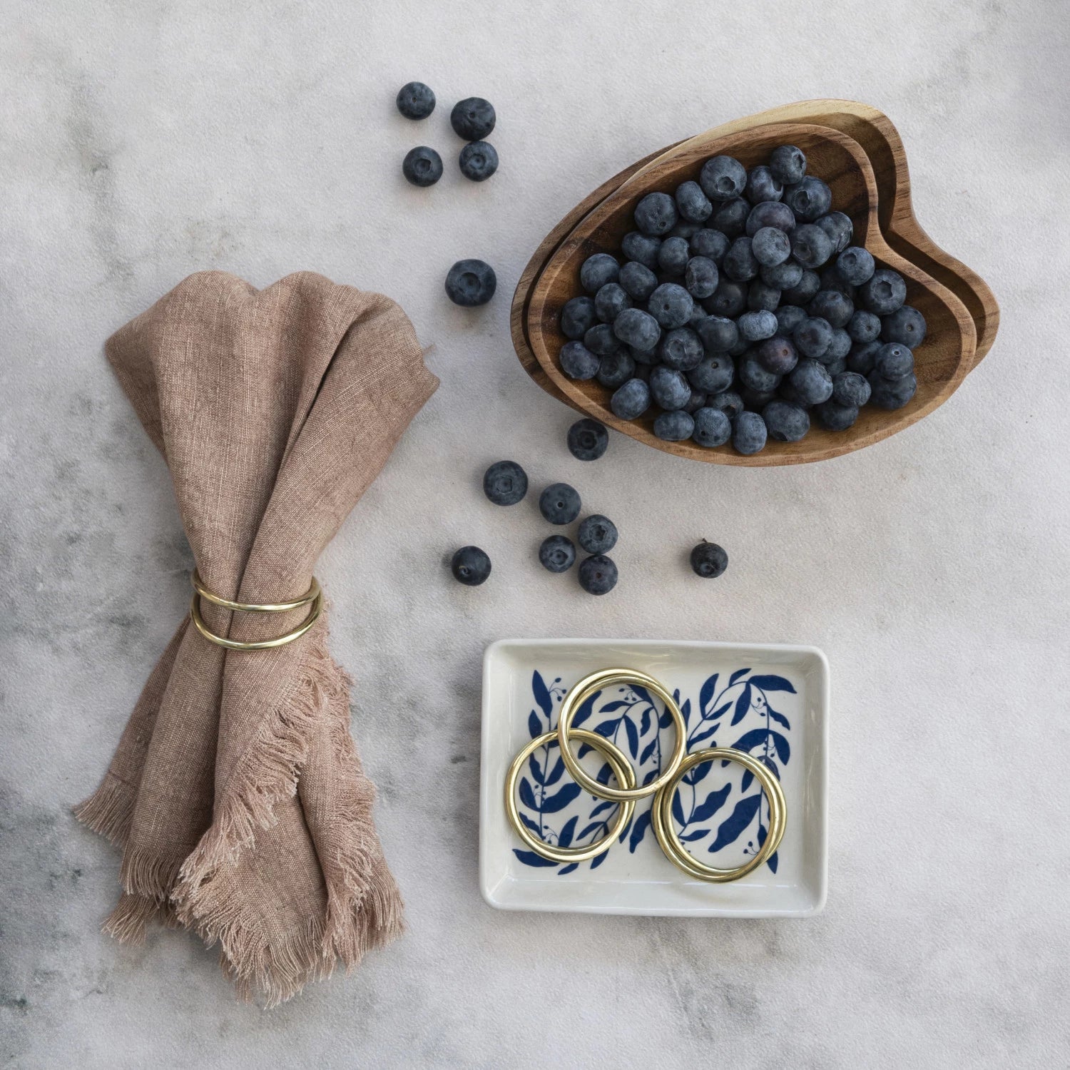 Stoneware Plates w/ Botanicals