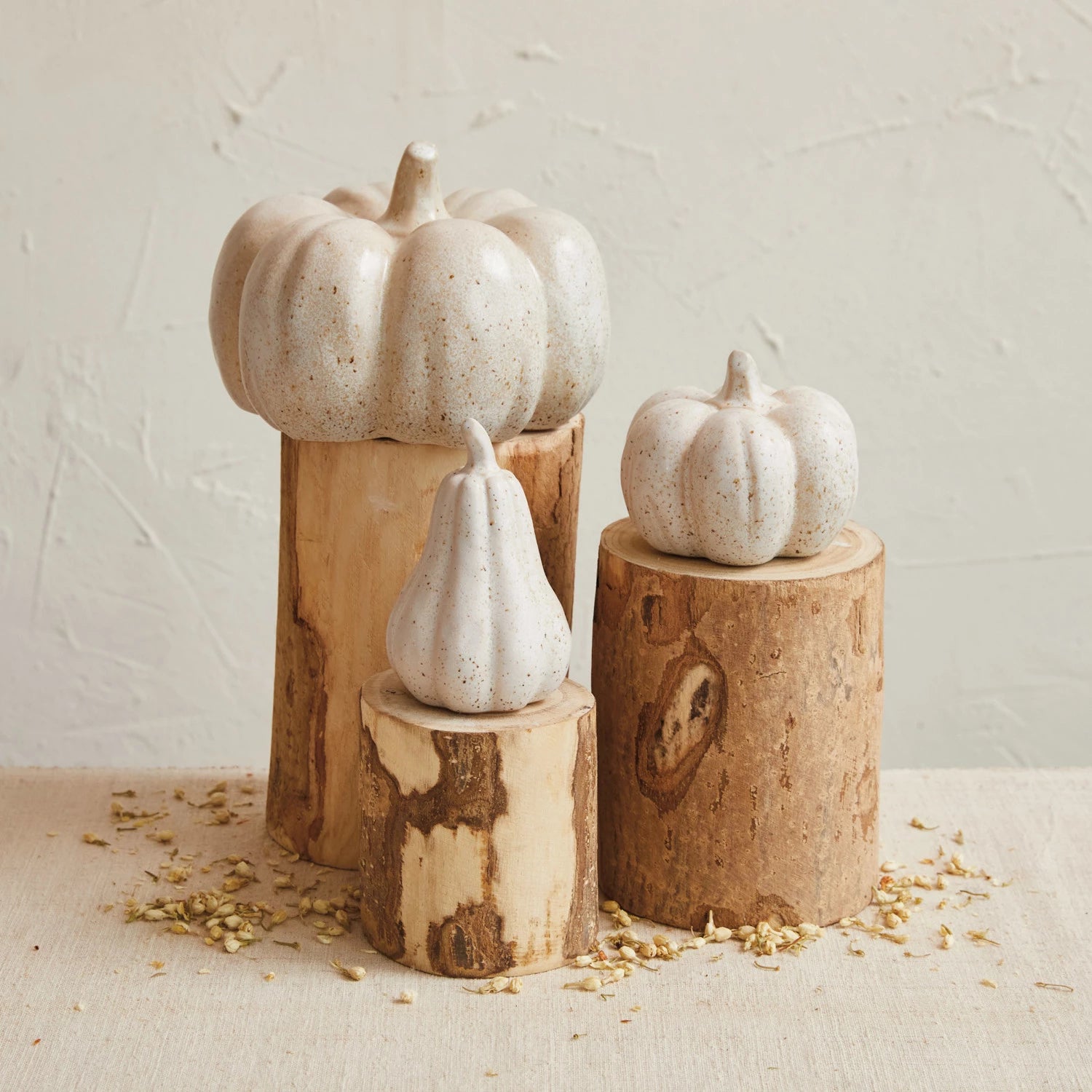 Stoneware Pumpkin, Reactive Glaze, 2 Styles