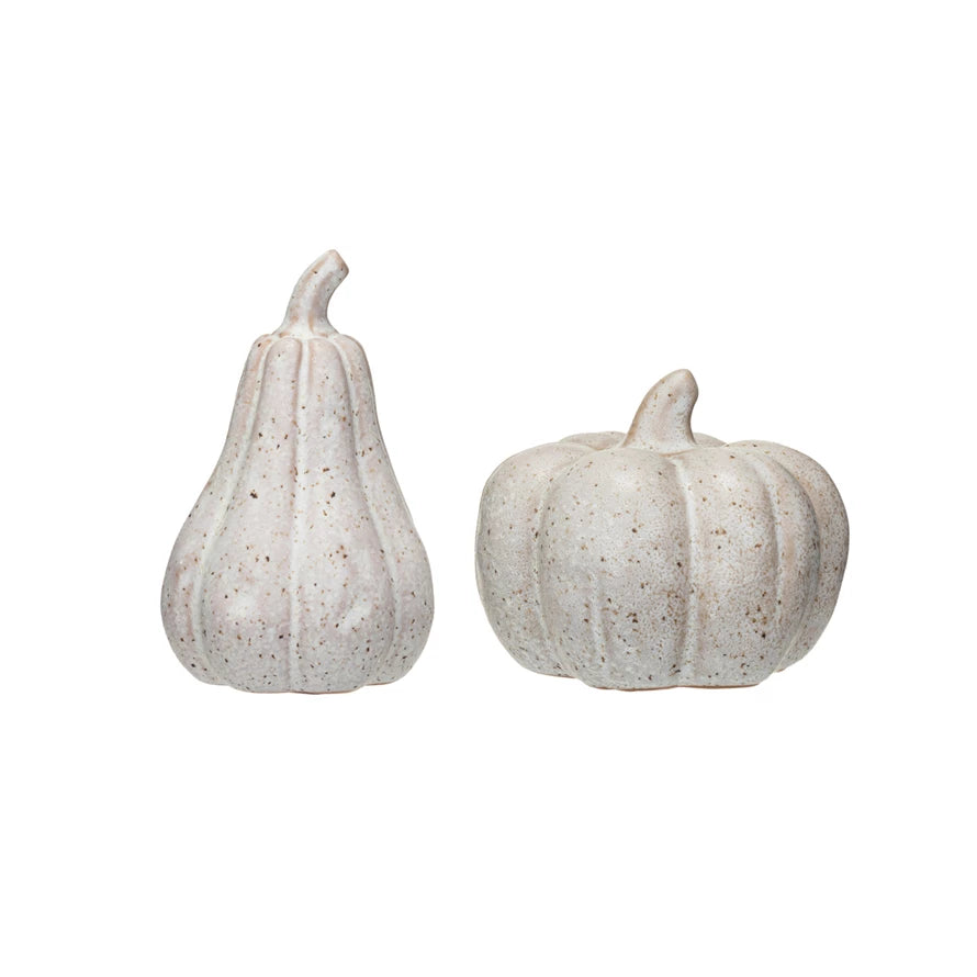 Stoneware Pumpkin, Reactive Glaze, 2 Styles