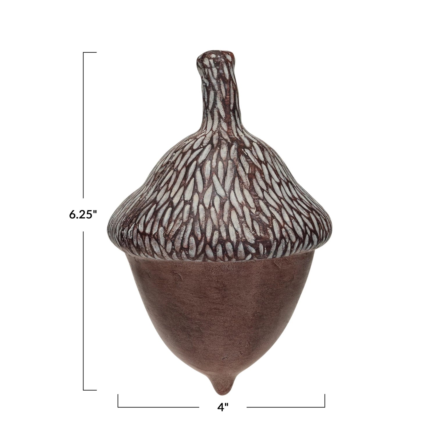 Resin Acorn, Brown