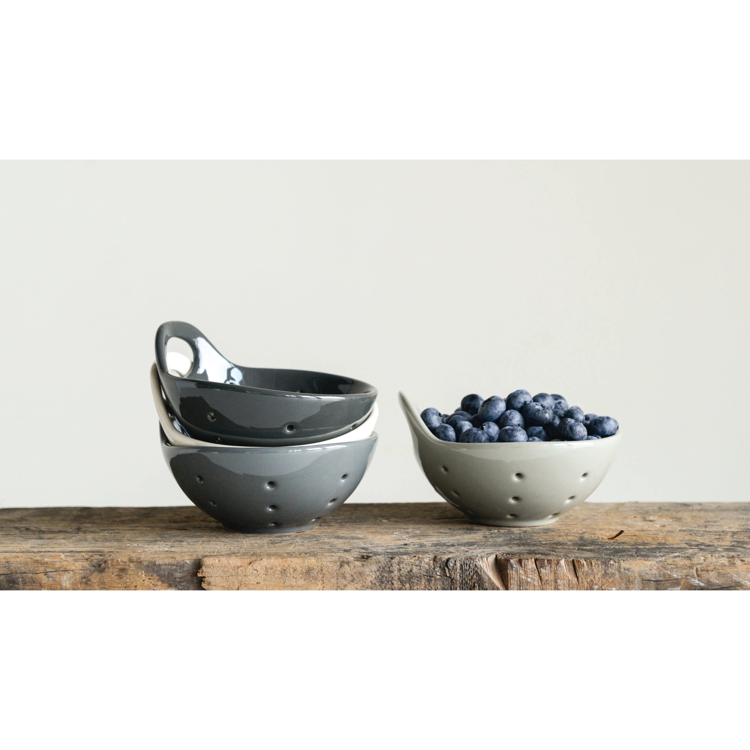 Stoneware Berry Bowl, 4 Colors, Each