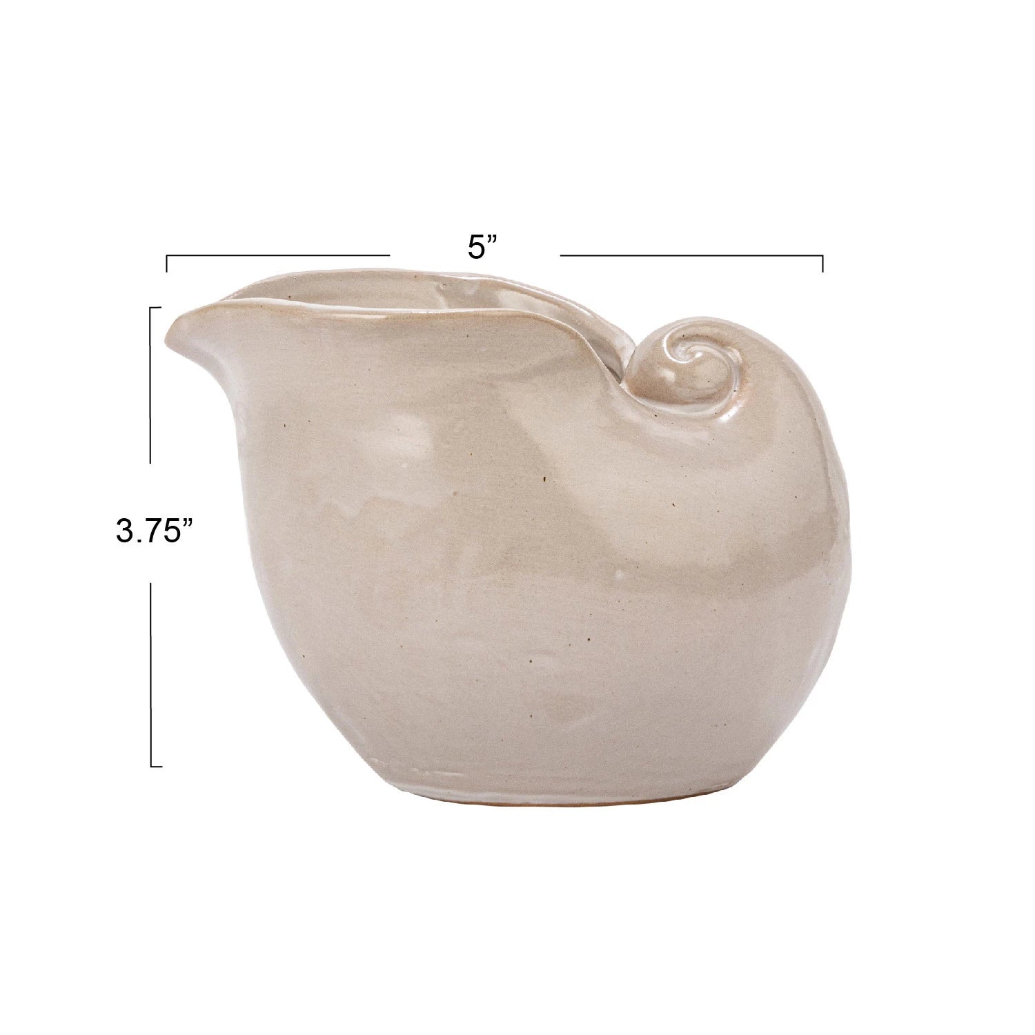 Stoneware Shell Planter/Container