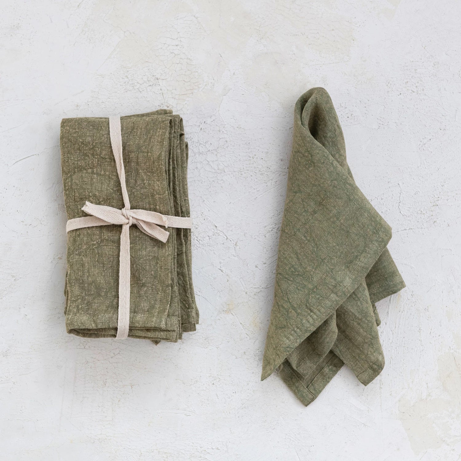 Stonewashed Linen Napkins, Set of 4