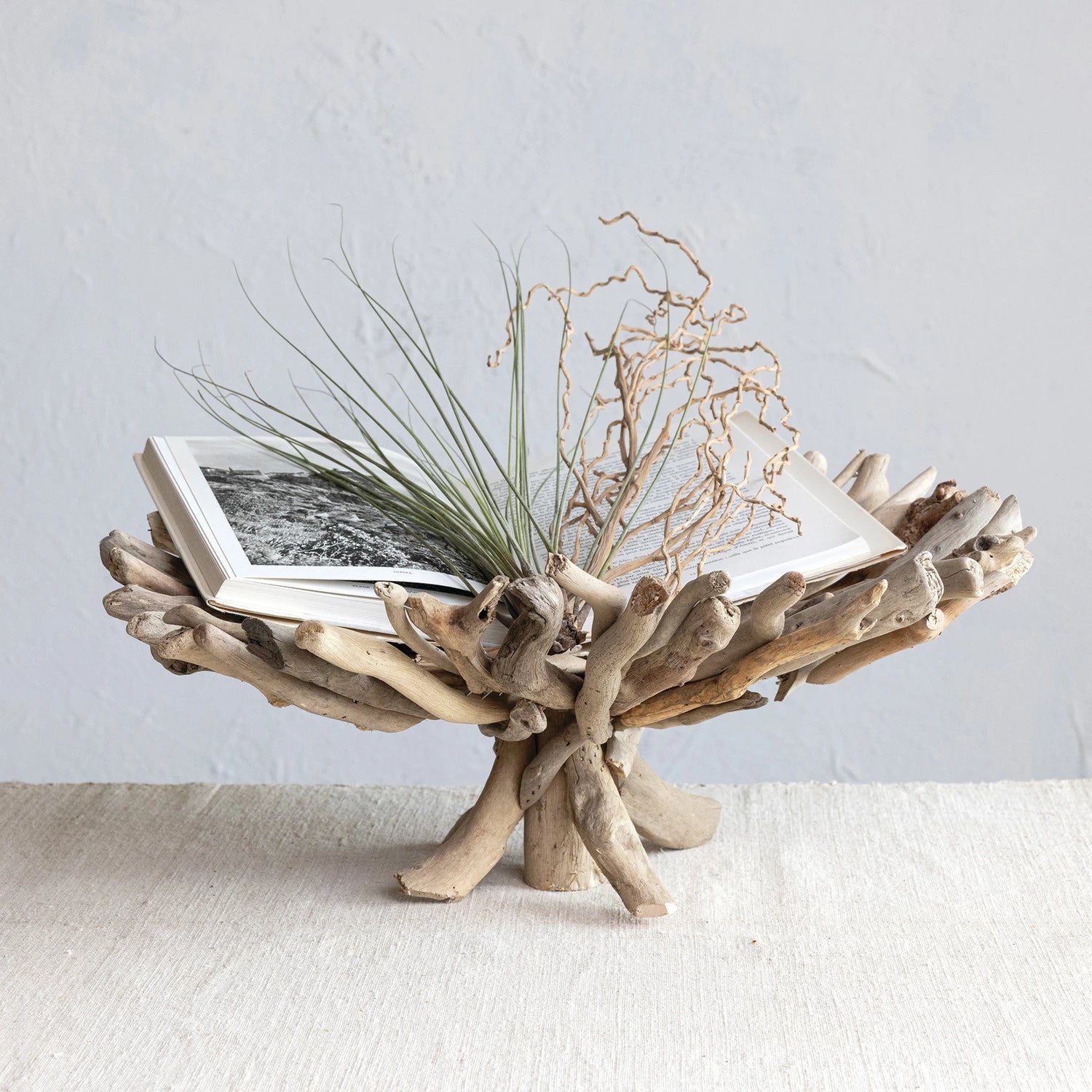 Decorative Handmade Driftwood Footed Tray (Each One Will Vary)