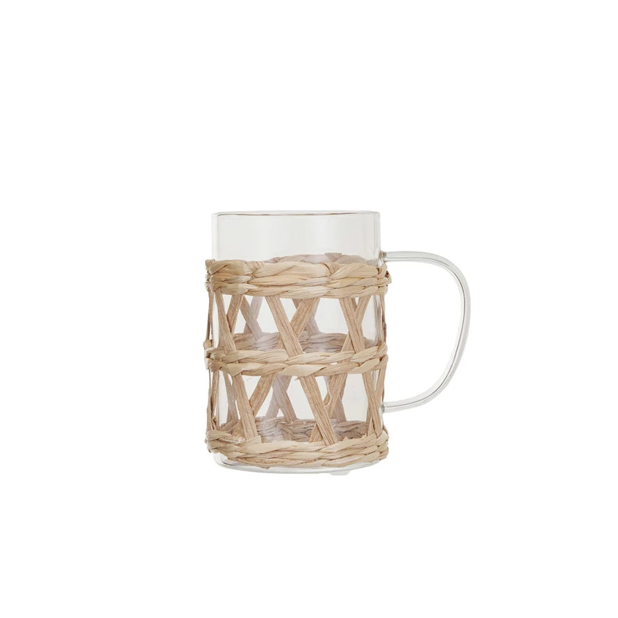 Glass Mug w/ Woven Sleeve 10 oz.